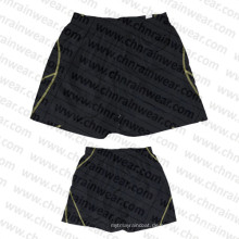 Männer schwarze Farbe Sport Shorts / Board Shorts mit Polyester Stoff